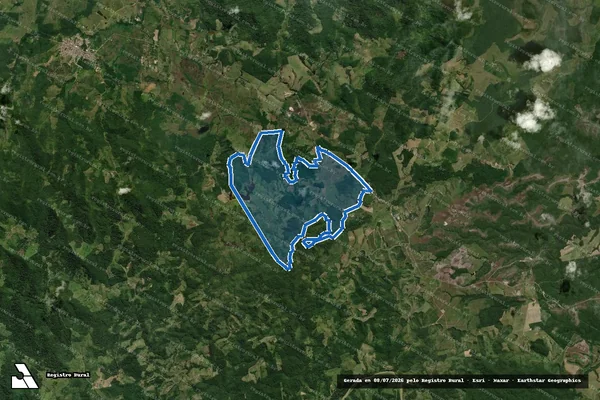 Imagem de satélite de Fazenda Bacurau - Parcela 1 em Santa Luzia - BA