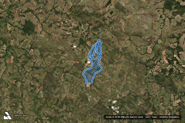 Imagem de satélite de Fazenda Matrinchã, L.D. Piãozinho em Mineiros - GO