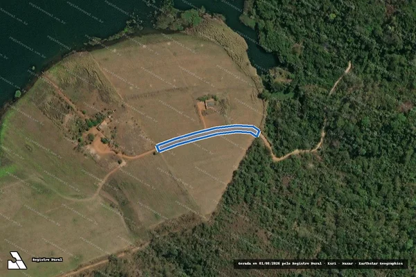 Imagem de satélite de Estrada Vicinal - PA Primeiro do Sul - em Campo do Meio - MG