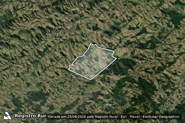 Imagem de satélite de Fazenda Veneza - PARTE 1 em Valença - RJ