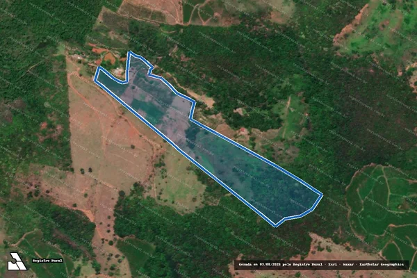 Imagem de satélite de Córrego Agua Santa - Parte 1 em Bom Jesus do Galho - MG