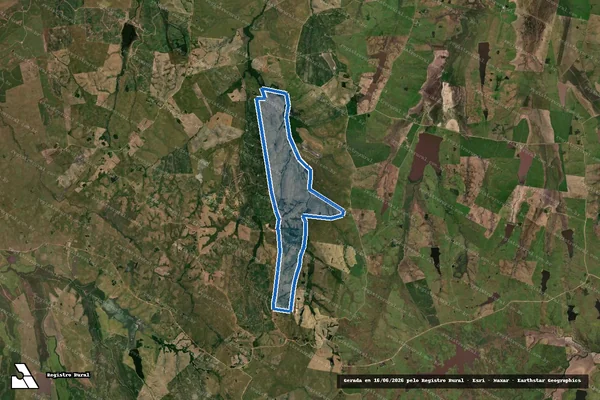 Imagem de satélite de ESTÂNCIA RINCÃO DO TREVO - GLEBA B em Dom Pedrito - RS