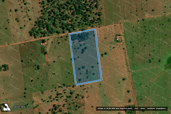 Imagem de satélite de Projeto de Assentamento Piúva V - Lote 036 em Dois Irmãos do Buriti - MS
