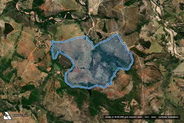 Imagem de satélite de Fazenda Progresso] - GLEBA B em Conceição do Mato Dentro - MG