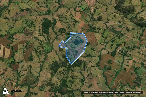 Imagem de satélite de FAZENDA TARUMÂ / GLEBA 01A em Araçu - GO