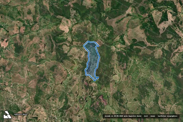 Imagem de satélite de FAZENDA ESPLANADA  - Parte 1 em Águas Formosas - MG