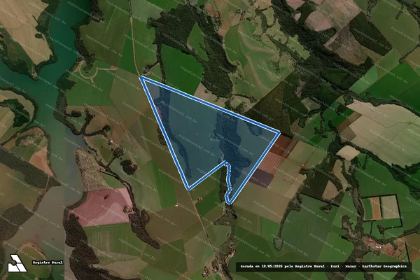 Imagem de satélite de FAZENDA DONA CATARINA - LOTE 1 em Luiziana - PR