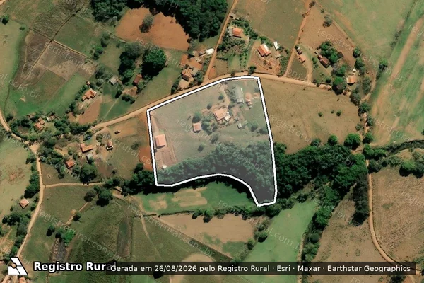 Imagem de satélite de SÍTIO SÃO JOSÉ ? GLEBA 1 - SÍTIO  SÃO JOSÉ ? GLEBA 1 em Monte Sião - MG