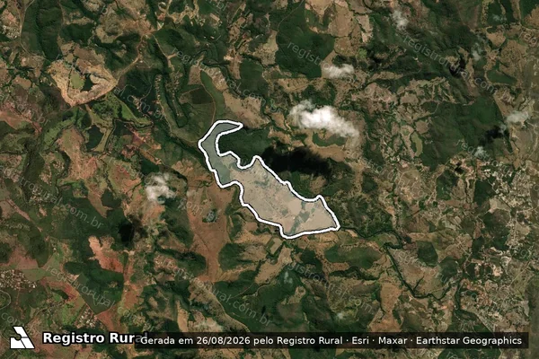 Imagem de satélite de Fazenda São José - Parte 1 em Taquaraçu de Minas - MG