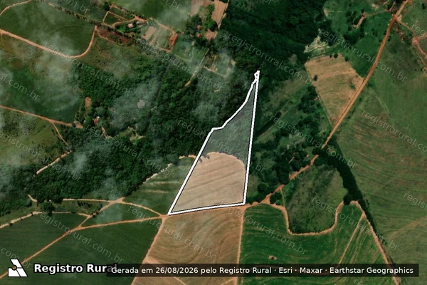 Imagem de satélite de Lote de Terras sob n° 11, Gleba 04, Colonia Tapejara - LOTE N°11-B em Rondon - PR