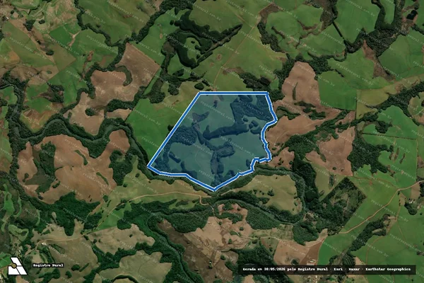 Imagem de satélite de Fazenda Campo Alto Serrano - Parte 1 em André da Rocha - RS