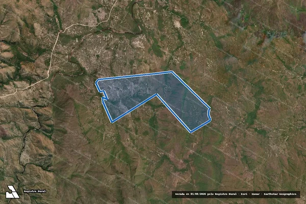 Imagem de satélite de FAZENDA AREIA_REMANESCENTE em Nova Roma - GO