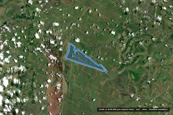 Imagem de satélite de Fazenda Diamantina Boneca - Parte 1 em Cachoeira do Arari - PA