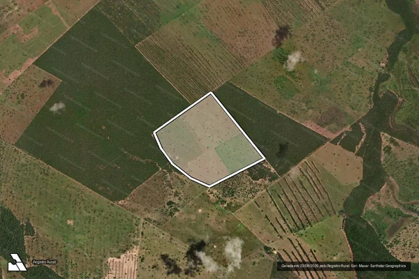 Imagem de satélite de Fazenda Distância - PARCELA 01 em Rio Verde de Mato Grosso - MS