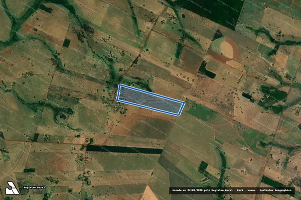 Imagem de satélite de SITIO SÃO PEDRO - Perimetro Geral em Dirce Reis - SP