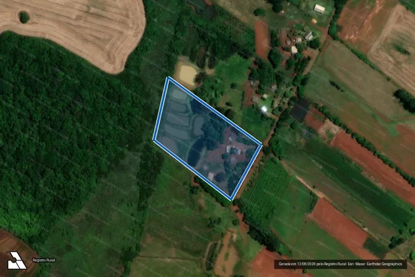 Imagem de satélite de PE CRISTO REDENTOR em São Borja - RS