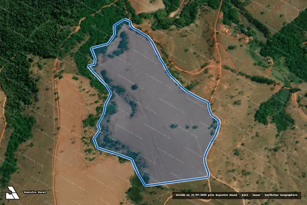 Imagem de satélite de Fazenda Cachoeira - Parte 1 em Cláudio - MG