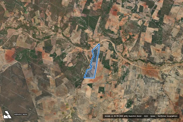 Imagem de satélite de FAZENDA CASA NOVA, BARRO E ALEGRIA - Parte 2 em Brumado - BA