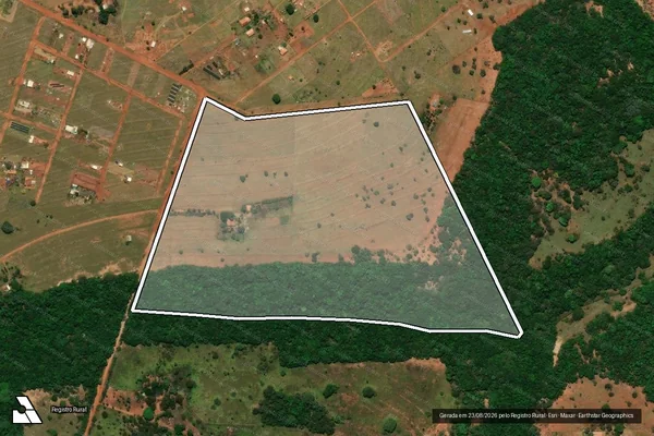 Imagem de satélite de Lote 35 ? Projeto de Assentamento Primavera - Parte 1 em Jaraguari - MS