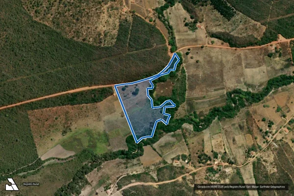 Imagem de satélite de FAZENDA BAMBURRAL / GLEBA "B"