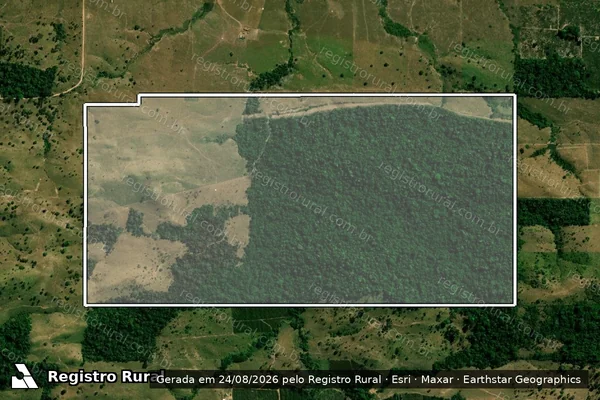 Imagem de satélite de Lote 129, Gleba 17, Setor Zeferino - LOTE 129 REMANESCENTE em Nova Brasilândia D'Oeste - RO