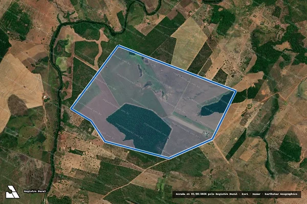 Imagem de satélite de FAZENDA SANTA CATARINA - 001 em Feira Nova do Maranhão - MA