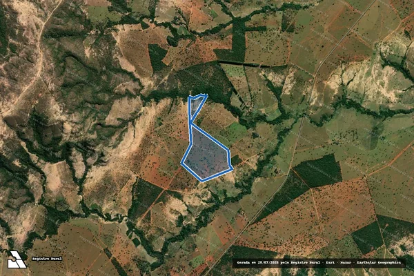 Imagem de satélite de FAZENDA CATAS ALTAS,GLEBA 07 A - Fazenda Catas Altas, GLEBA 07 A em Morada Nova de Minas - MG