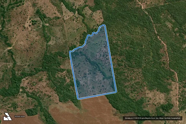 Imagem de satélite de Fazenda Nossa Senhora Aparecida, Parte do Lote 35, do Loteamento Ribeirão Juari 1ª Etapa - GLEBA COUTO MAGALHÃES em Couto Magalhães - TO