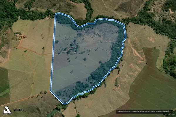 Imagem de satélite de Fazenda Campo Alegre e Paineiras - Parte 9 em Bambuí - MG