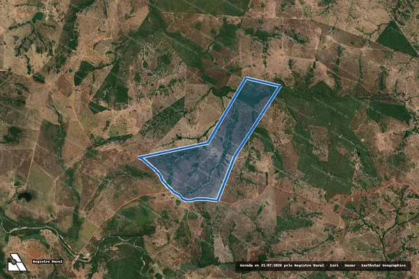 Imagem de satélite de FAZENDA BOA VISTA - GLEBA 02 em Araguapaz - GO