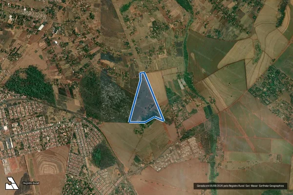 Imagem de satélite de Sítio Santo Antônio - em Ribeirão Preto - SP