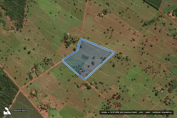 Imagem de satélite de FAZENDA PARAISO I - LOTE 07 em Limeira do Oeste - MG