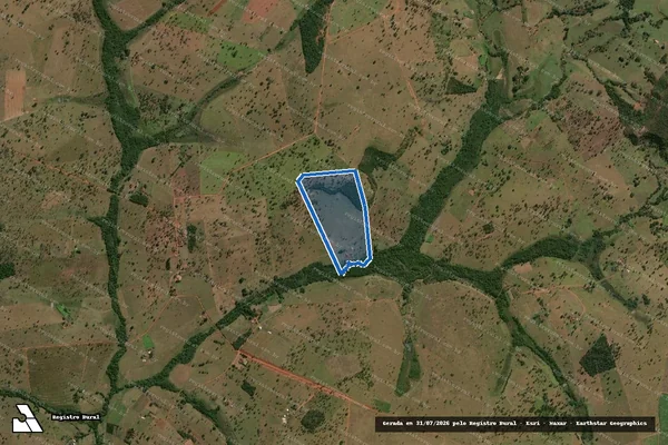 Imagem de satélite de Fazenda Serra da Moeda - Gleba 01 em Itapagipe - MG