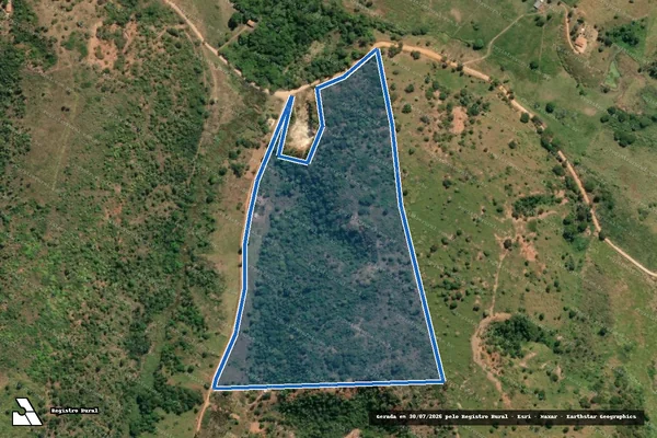 Imagem de satélite de Lote 09 - Projeto de Assentamento Santa Martha - Parte 1 em Jampruca - MG