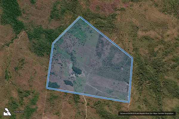 Imagem de satélite de FAZENDA BOA SORTE - Parte 01 em Santa Maria do Tocantins - TO