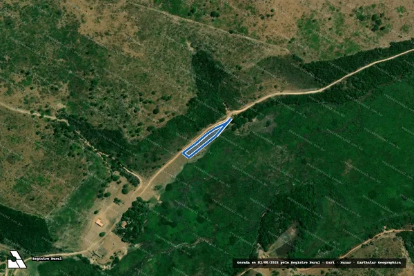 Imagem de satélite de P.A RIO BONITO / FAZENDA SANTO ANTONIO / LOTE 305 - PARCELA 02 em Bom Jesus das Selvas - MA