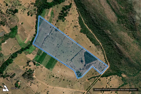 Imagem de satélite de LOTE 26 PA SANTA CLARA FURADINHO  - LOTE 26 PA SANTA CLARA FURADINHO em Unaí - MG