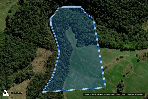 Imagem de satélite de GLEBA Nº 12 DO IMÓVEL FAZENDA SANTA MARIA - MAT 7616 em Chopinzinho - PR