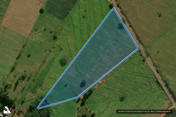 Imagem de satélite de Lote de terras sob n° 191/192-B - PARCELA 01 em Cafezal do Sul - PR