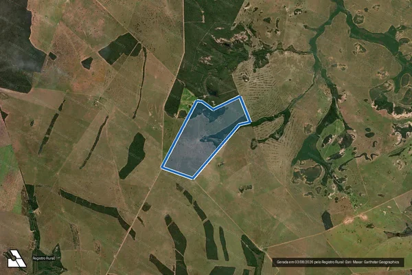 Imagem de satélite de Fazenda Maira ? Área Desmembrada - Parte 1 em São Gabriel do Oeste - MS