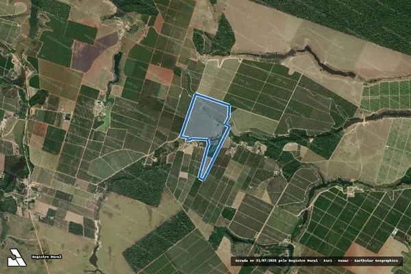 Imagem de satélite de SITIO SÃO PEDRO - Parte 1 em Sooretama - ES