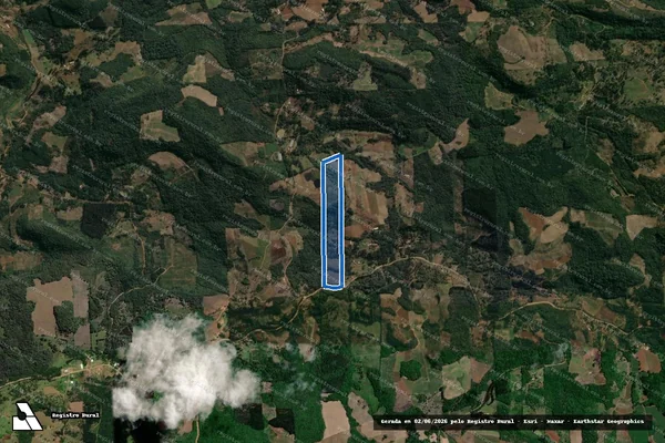 Imagem de satélite de Partes dos Lotes nº 46, 48 e 48-A - Parcela 1 em Cruz Machado - PR