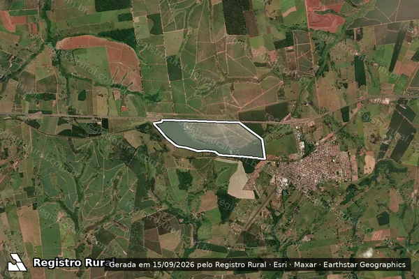 Imagem de satélite de Estância Barro-Preto - Parcela 1 em Estrela d'Oeste - SP