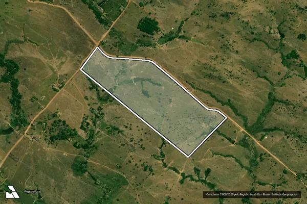 Imagem de satélite de LOTE 25/A1 DA GLEBA 48 DO P.F JARU OURO PRETO - Parte 3 em Jaru - RO