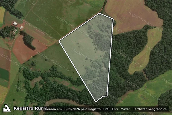 Imagem de satélite de Gleba Costa do Rio Piratini - Parte 1 em São Luiz Gonzaga - RS