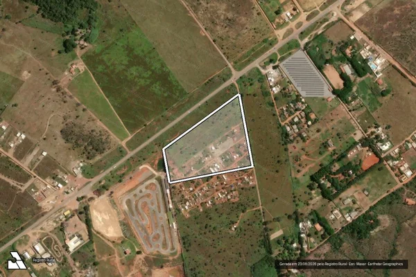Imagem de satélite de GLEBA 7M QUINHÃO 07 DA FAZENDA PARANOÁ OU PARNOÁ - Parte 1 em Brasília - DF