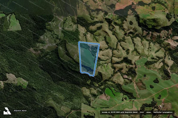 Imagem de satélite de FAZENDA CHAPADÃO em Cândido de Abreu - PR