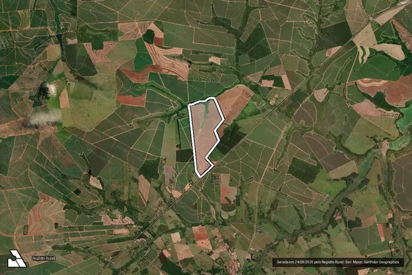 Imagem de satélite de Fazenda Boa Sorte - Parte 1 em Pongaí - SP