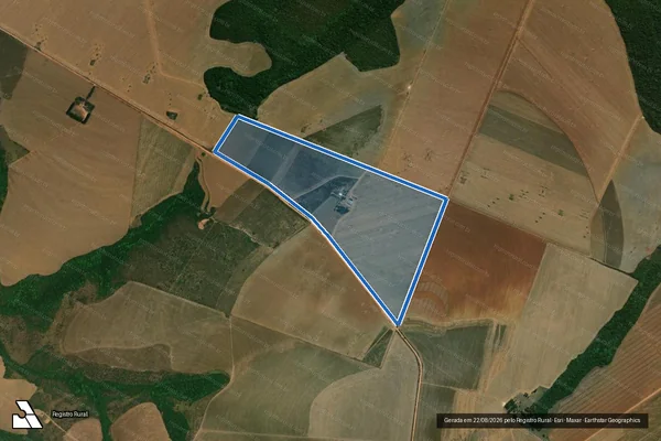 Imagem de satélite de Fazenda São José da Serra l e ll - 265-A em Campo Verde - MT