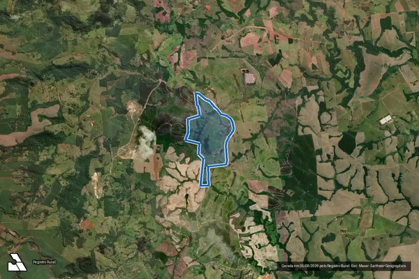 Imagem de satélite de FAZENDA MANOELA PAPA - Perímetro 2 em Congonhinhas - PR